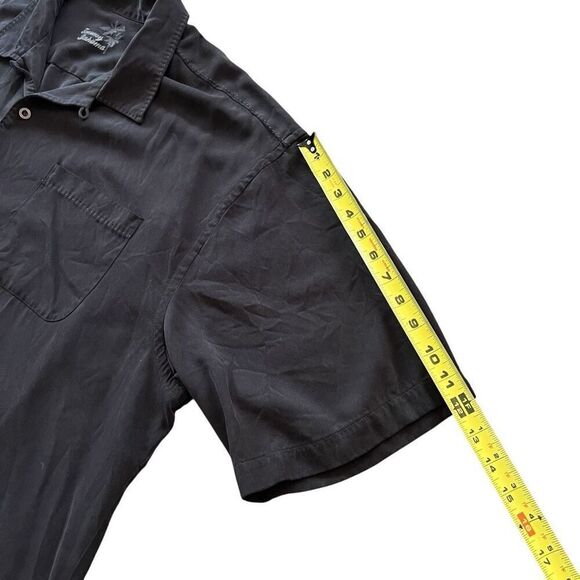 TOMMY BAHAMA Men’s 100% Silk Graphite Casual Button Down Size 2XT - Picture 6 of 8